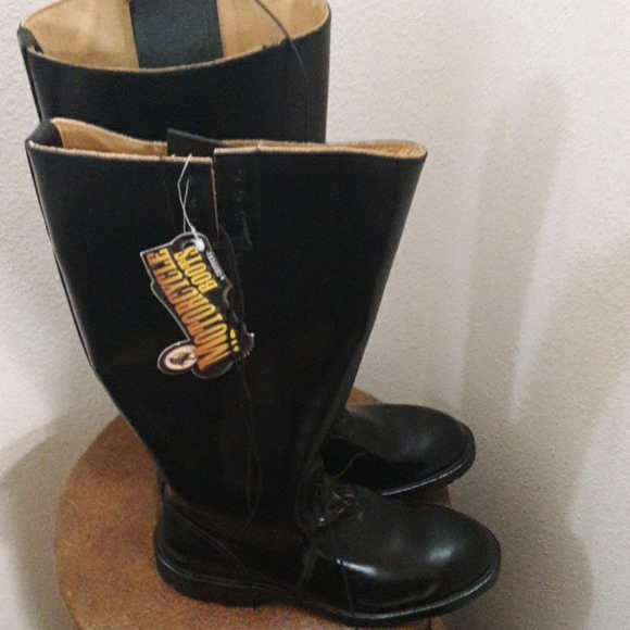 No Box 17" Mens trooper boots/motorcycle - Picture 2 of 5